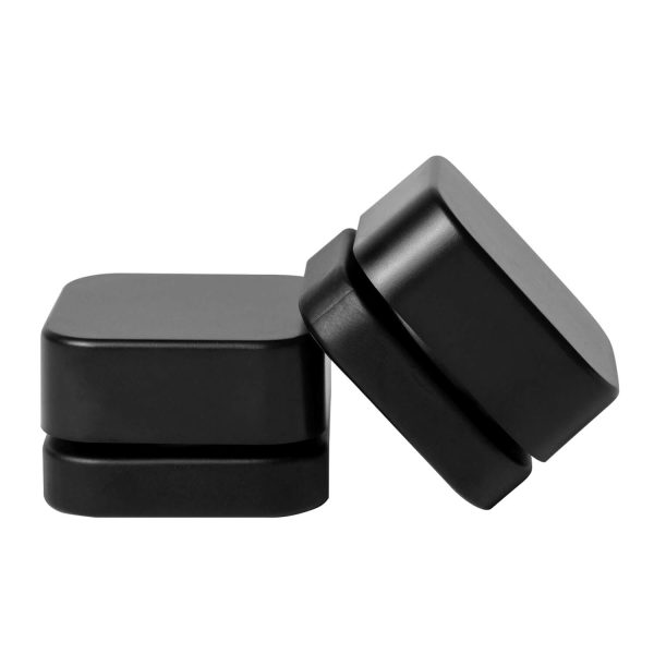 5ml square black concentrate jars