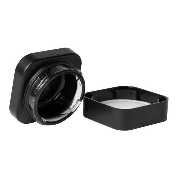 9ml square concentrate jars black